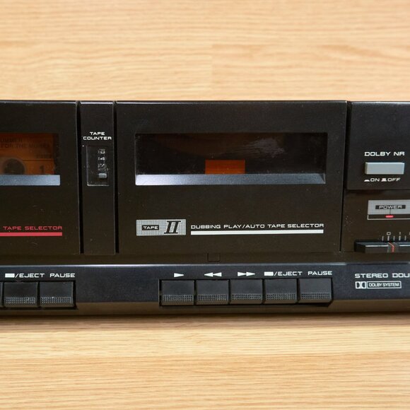 Akai HX-A301W Stereo Double Cassette Deck/ Vintage/ Tested/ Japan - Picture 4 of 9